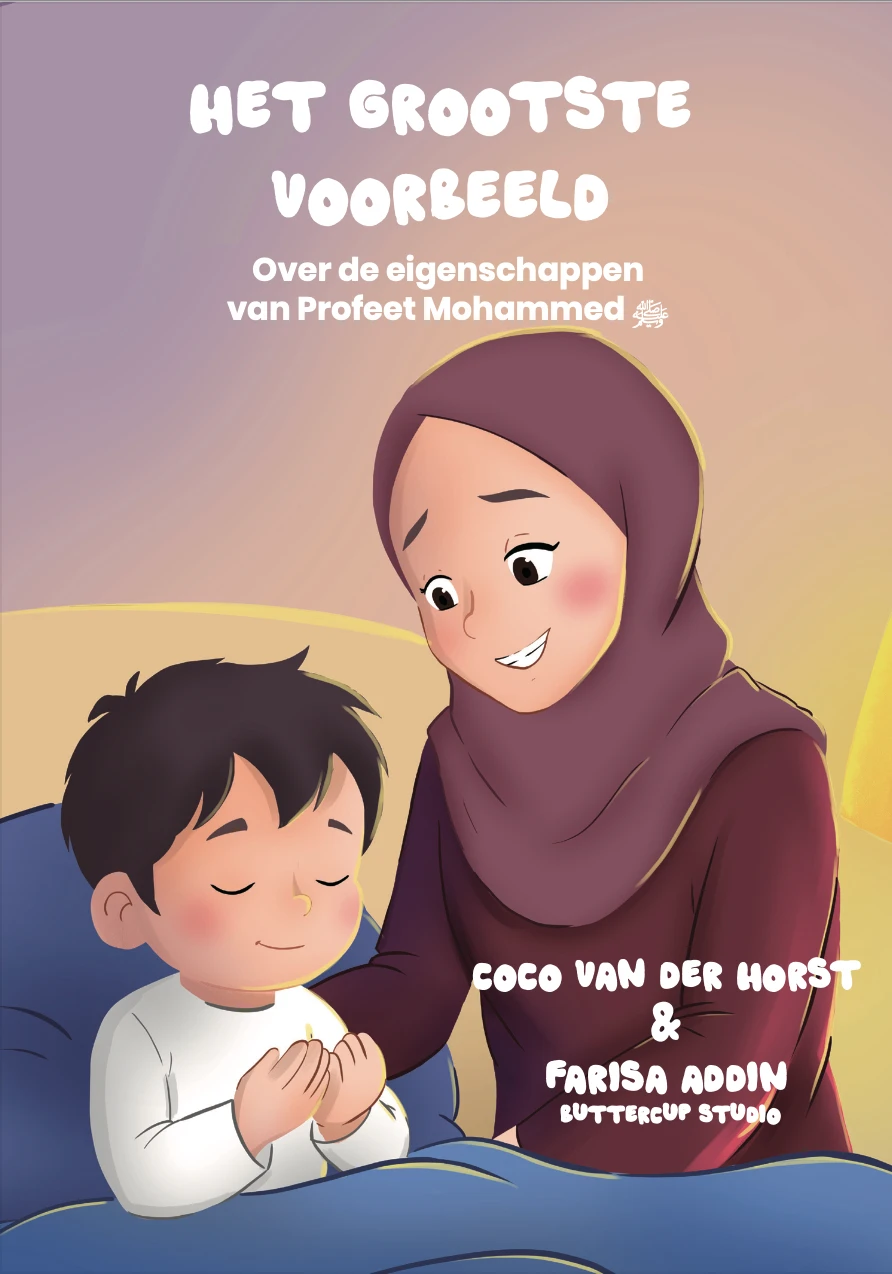 Boekomslag van Het Grootste Voorbeeld, kinderboek van Qawi Publishing